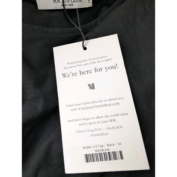 MM LAFLEUR Black Wrap Walker 2.0 Top Size Medium - Picture 9 of 11